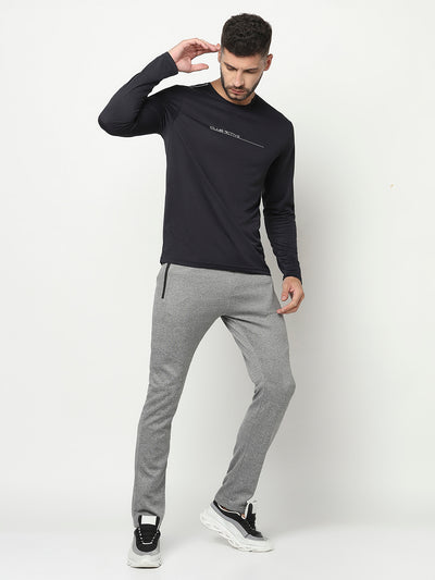Grey Track Pants-Men Track Pants-Crimsoune Club