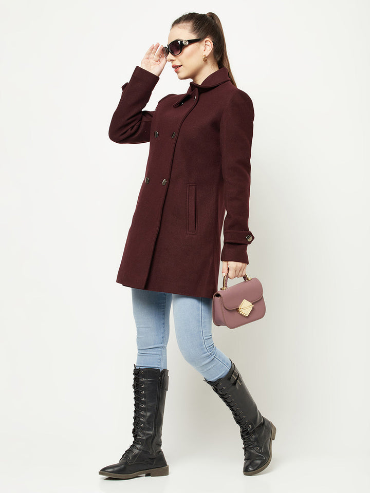  Maroon Over-Coat
