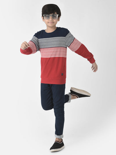  Red Stripe Sweatshirt 