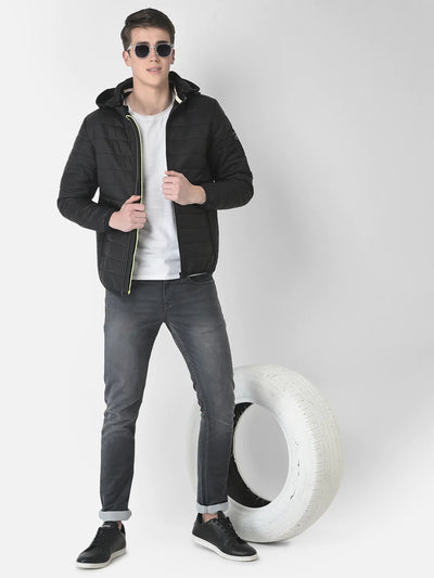  Minimal Black Padded Jacket 