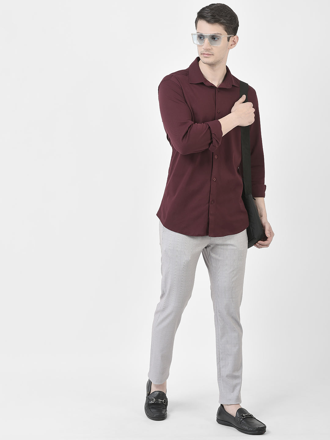  Maroon Business Shirt