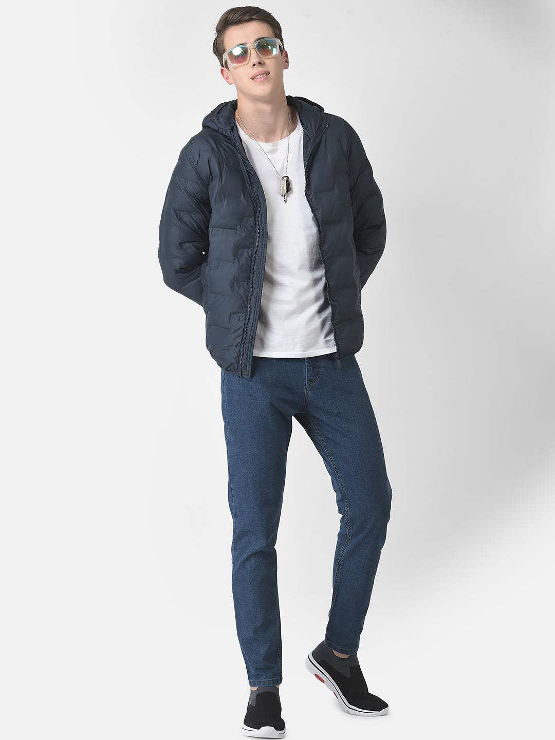  Navy Blue Heavy Padded Jacket 