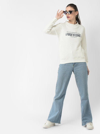  Off-White Striped Sweatshirt 