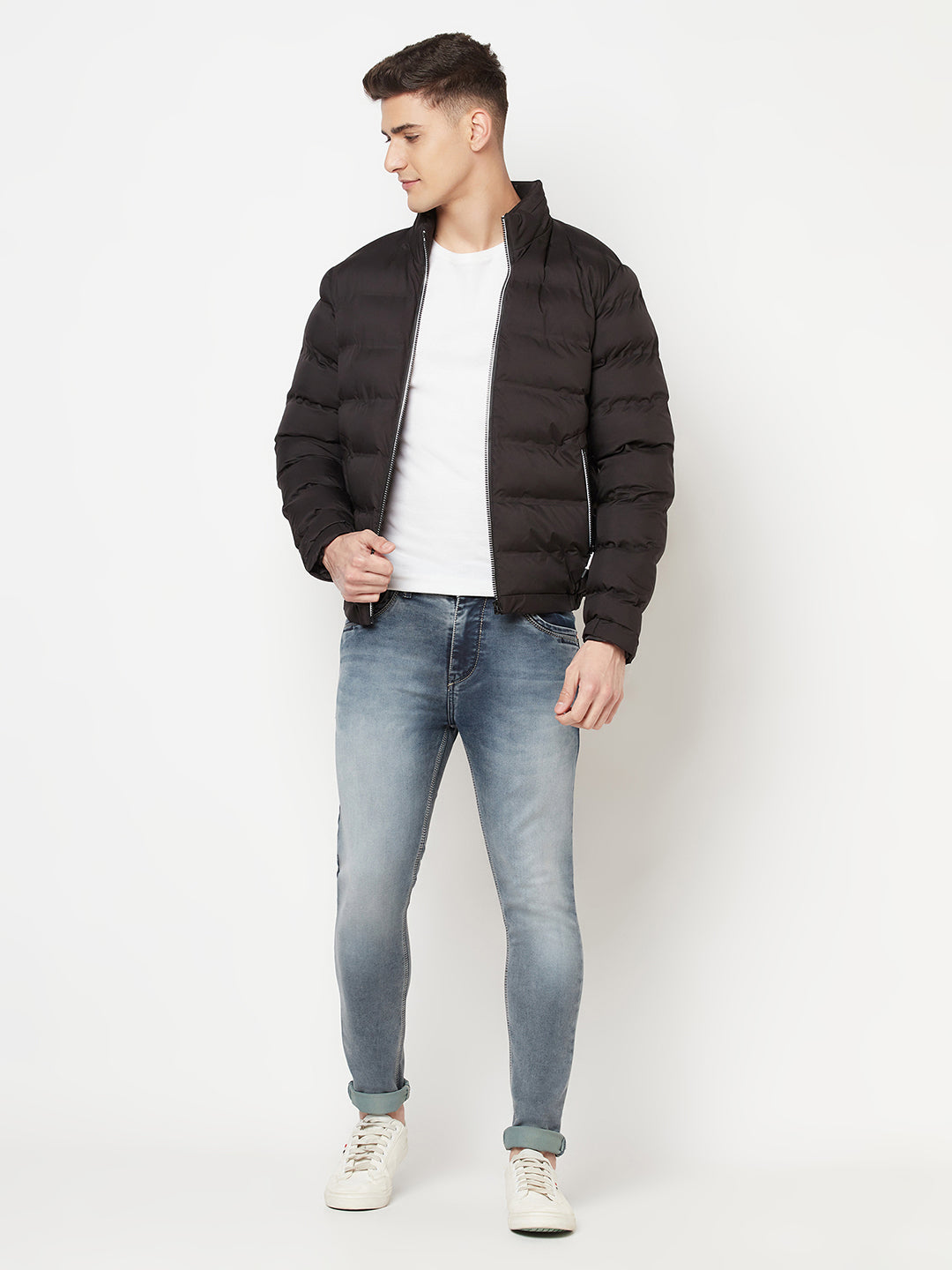 Black Puffer Jacket - Men Jacket