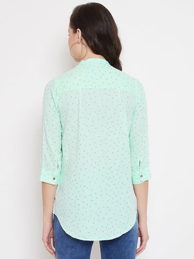 Printed Slim Fit Casual Shirt - Women Shirts