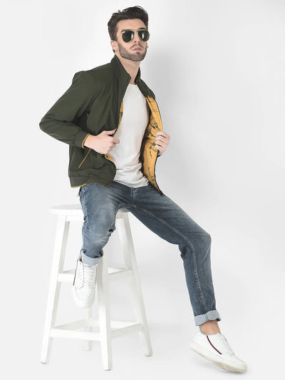  Olive Reversible Comic Jacket