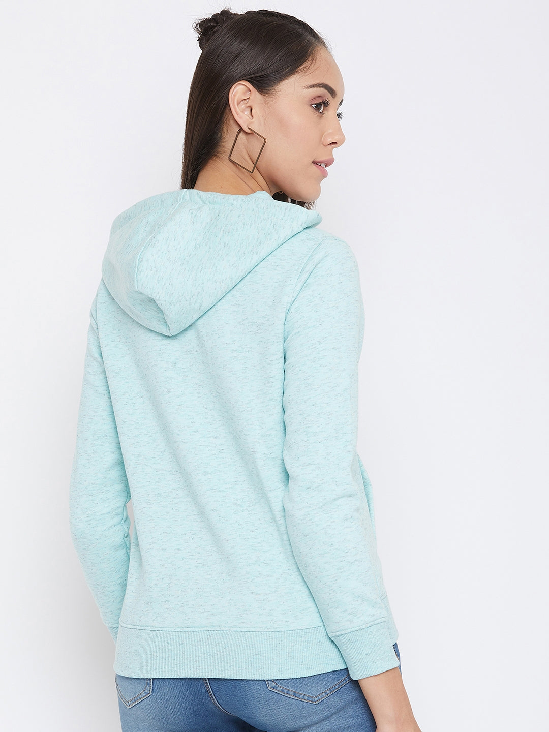 Green Hooded Sweatshirt - Women Sweatshirts