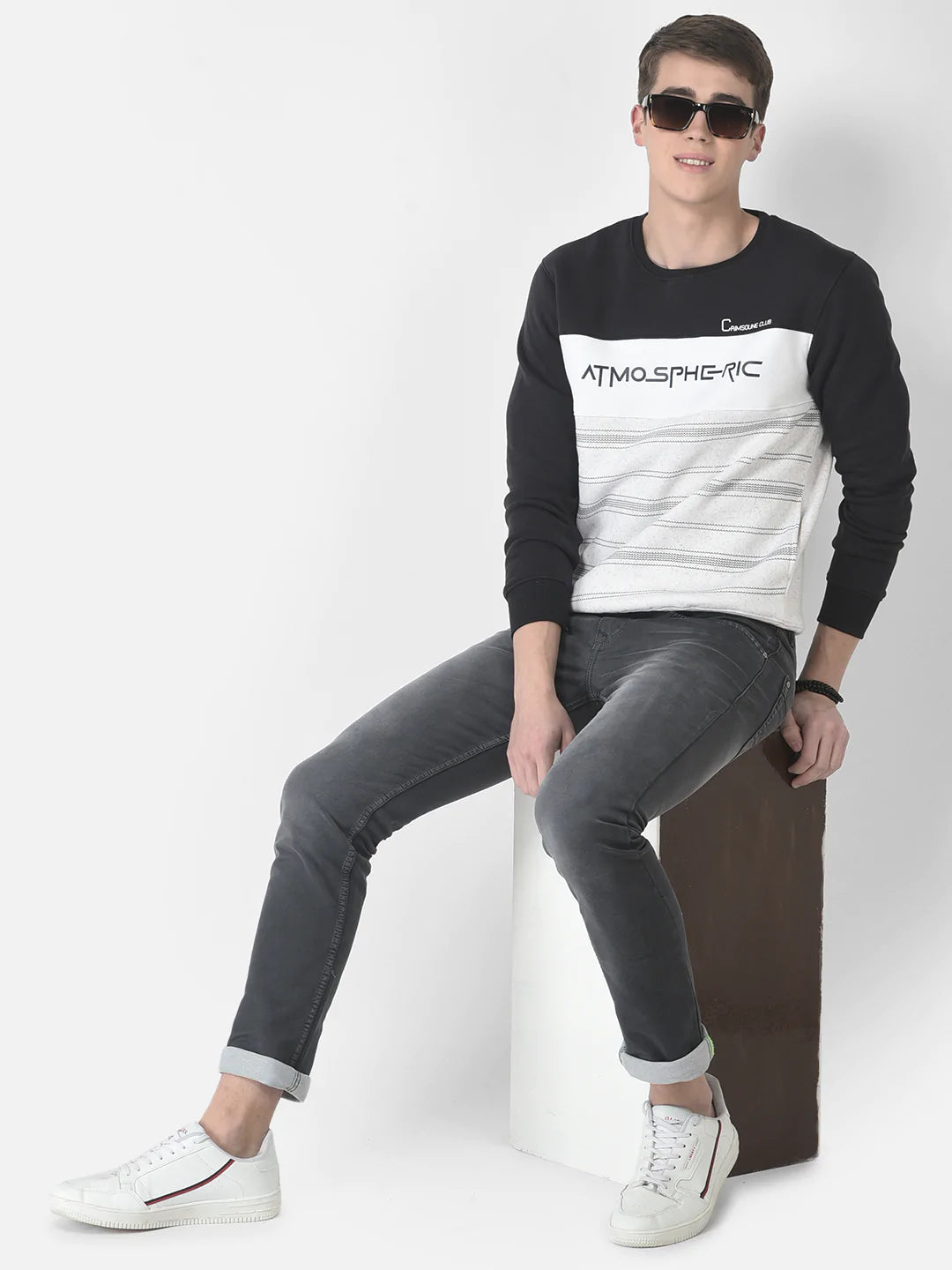  Grey Melange Atmospheric Sweatshirt 