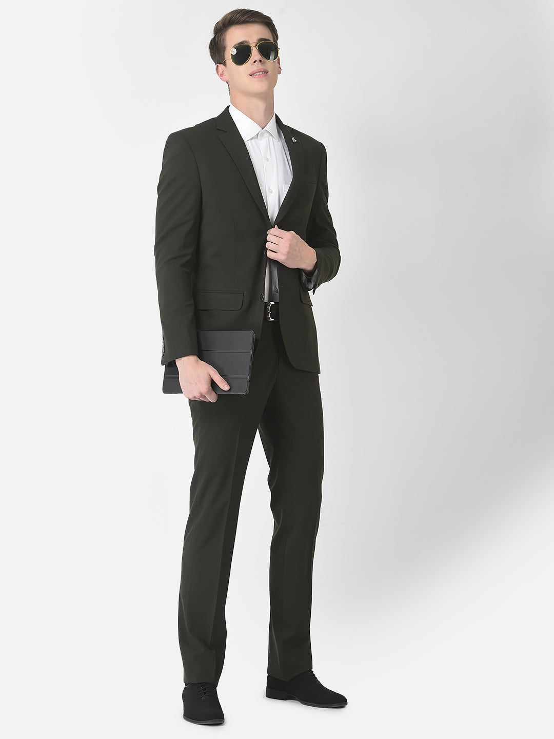  Olive Green Suit Set