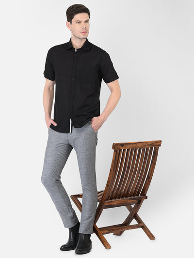 Black Linen Shirt - Men Shirts