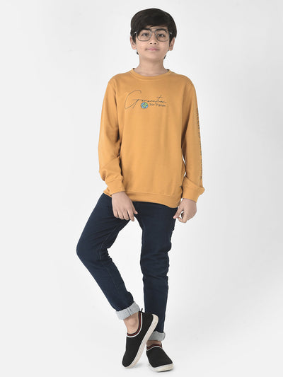  Mustard Generation Planet Sweatshirt\