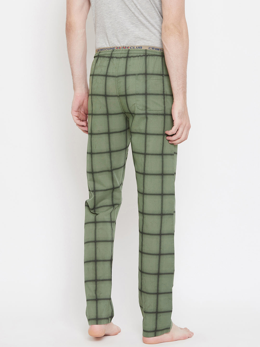 Checked Cotton Lounge Pants - Men Lounge Pants