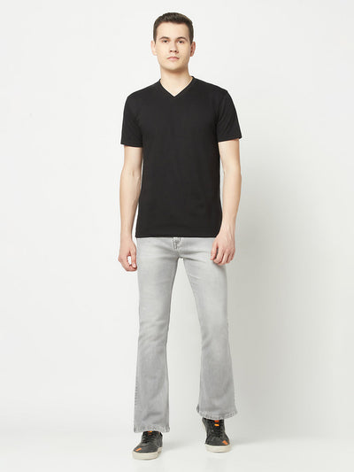  Light Grey Bootcut Jeans