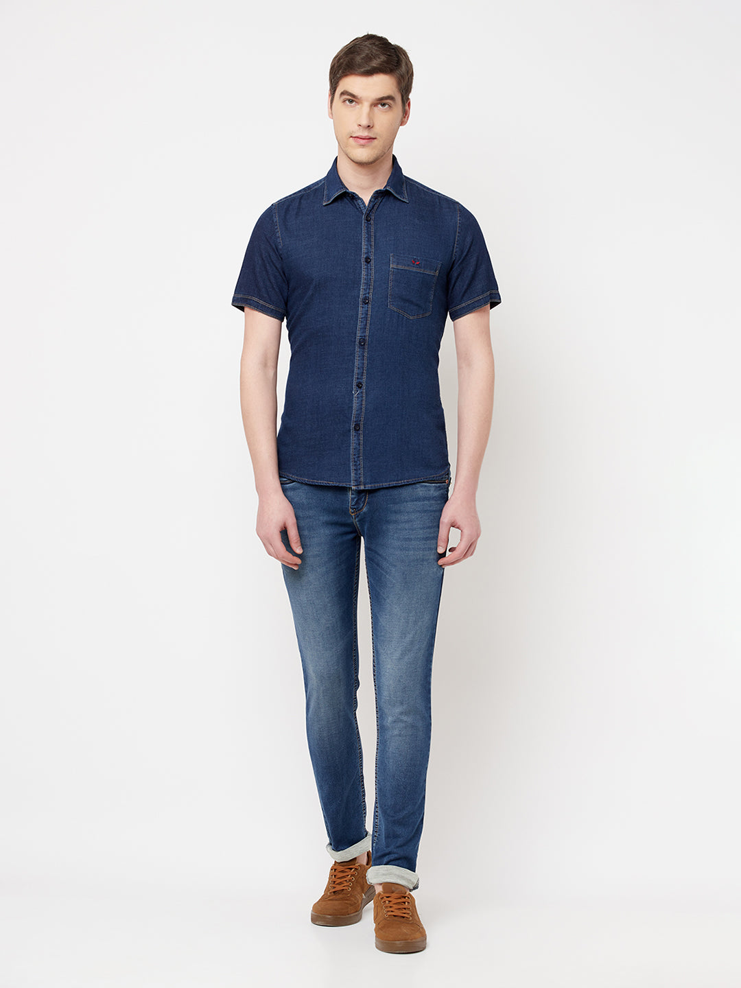 Navy Blue Casual Shirt - Men Shirts