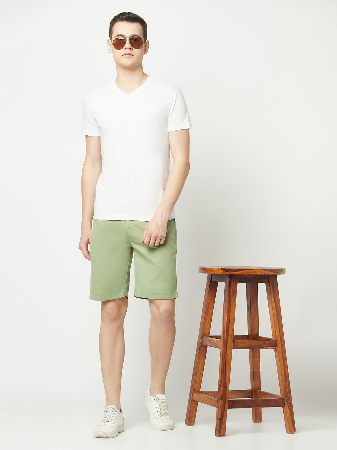  Green Chino Shorts