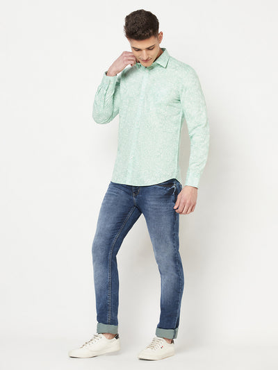 Green Casual Shirt - Men Shirts
