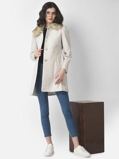  Melange Off-White Overcoat 