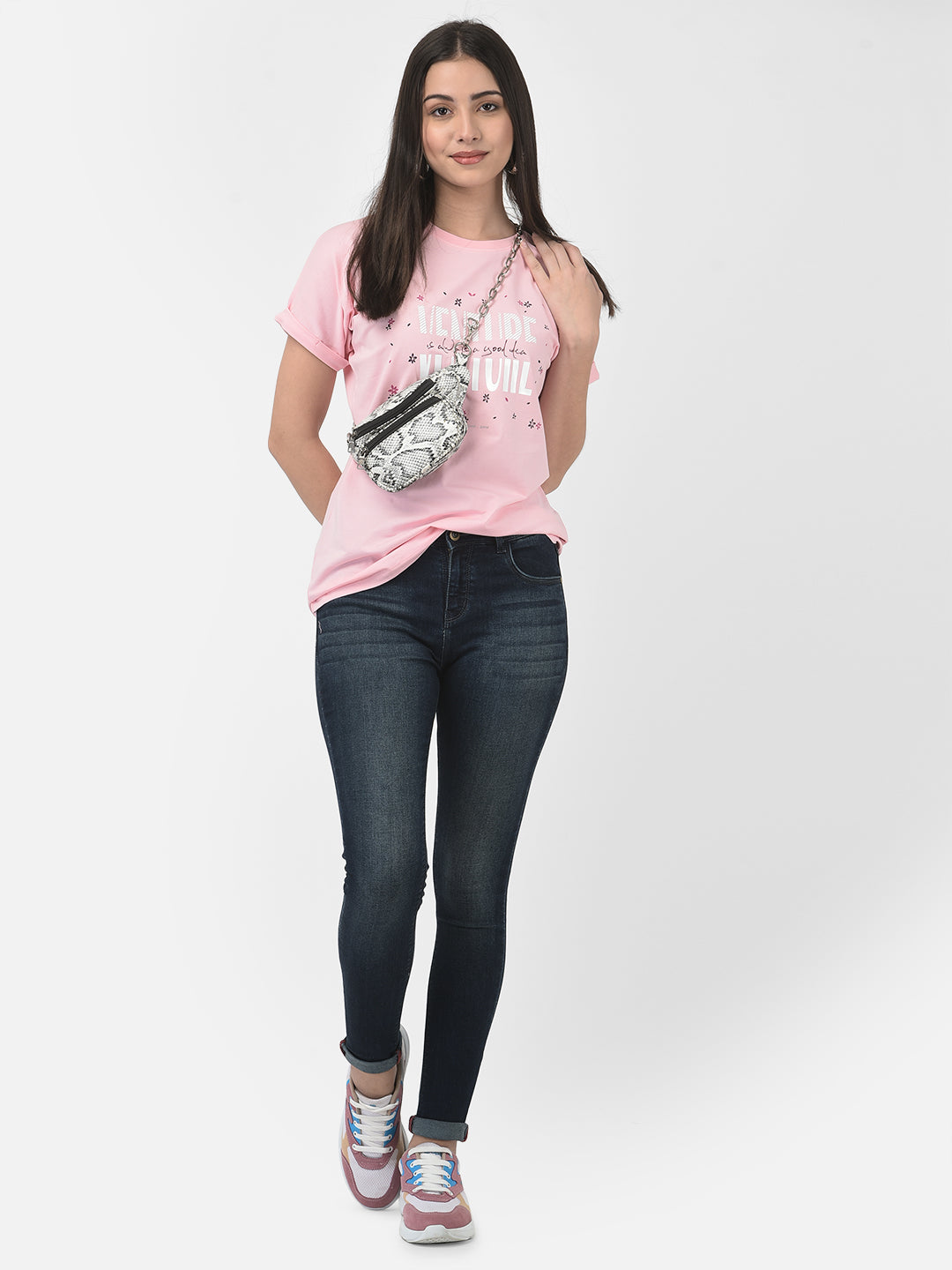 Pink Adventure T-Shirt-Women T-Shirts-Crimsoune Club