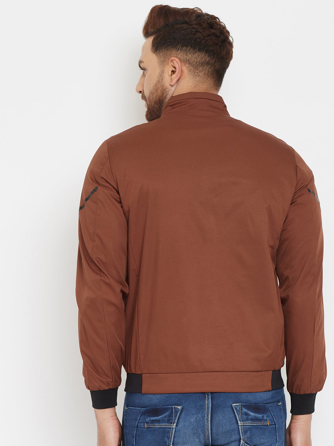 Brown Varsity Jacket - Men Jacket