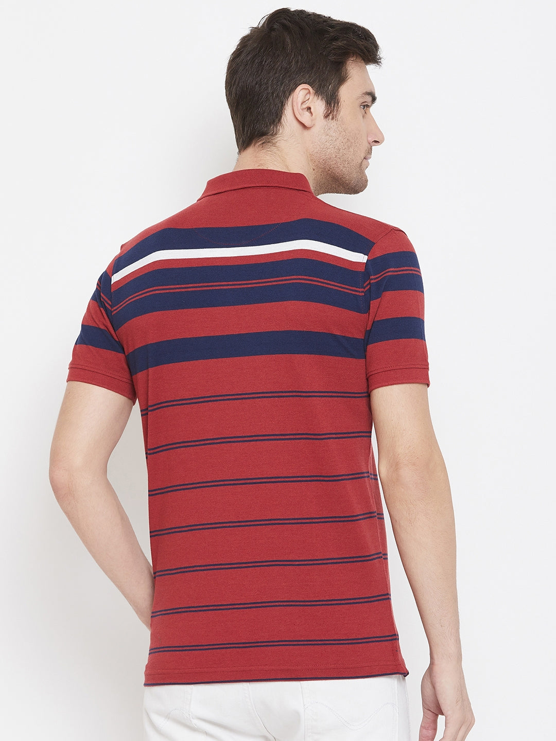 Red Striped T-shirt - Men T-Shirts