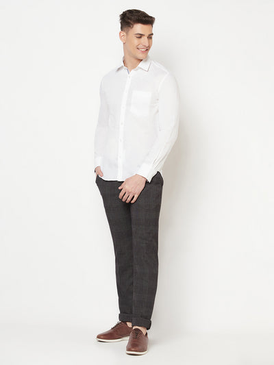 White Linen Shirt - Men Shirts