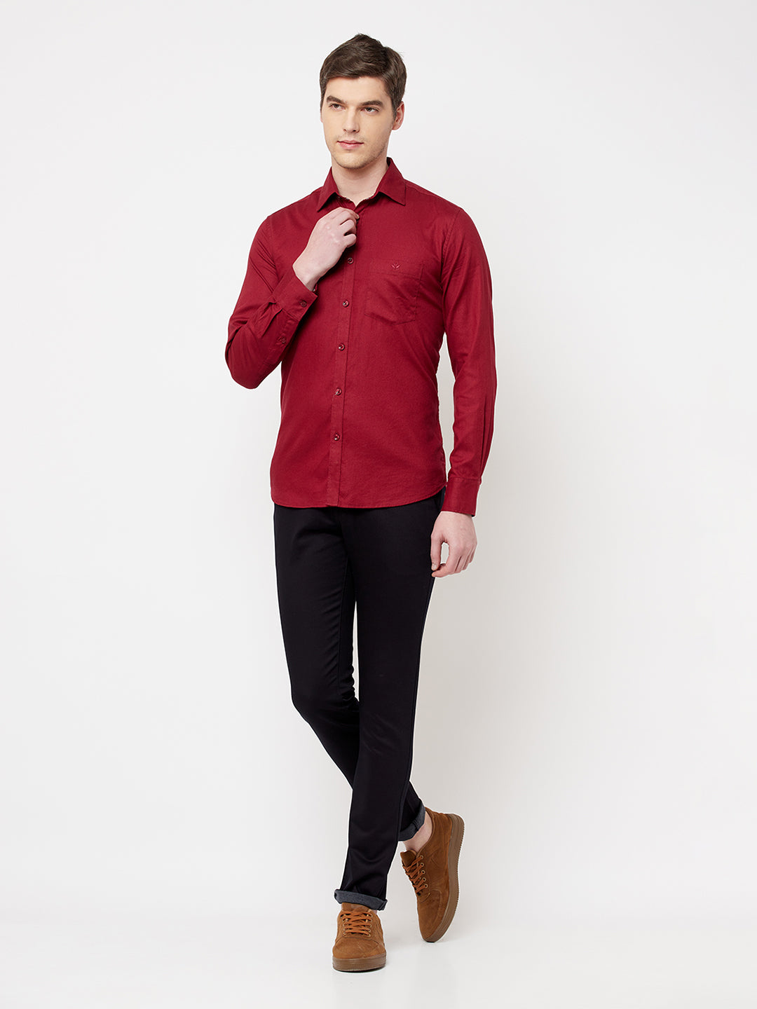 Maroon Casual Shirt - Men Shirts