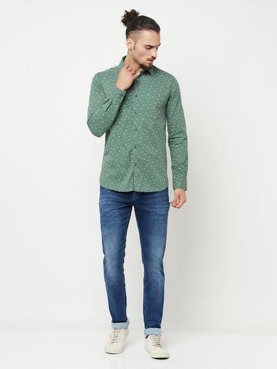 Blue Casual Shirt - Men Shirts