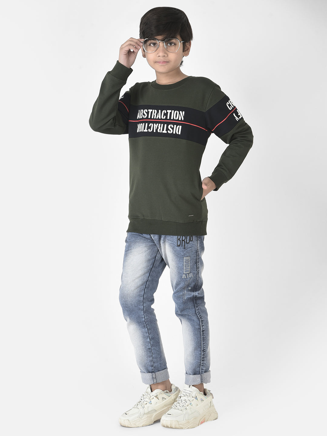  Olive Green Distraction Sweatshirt