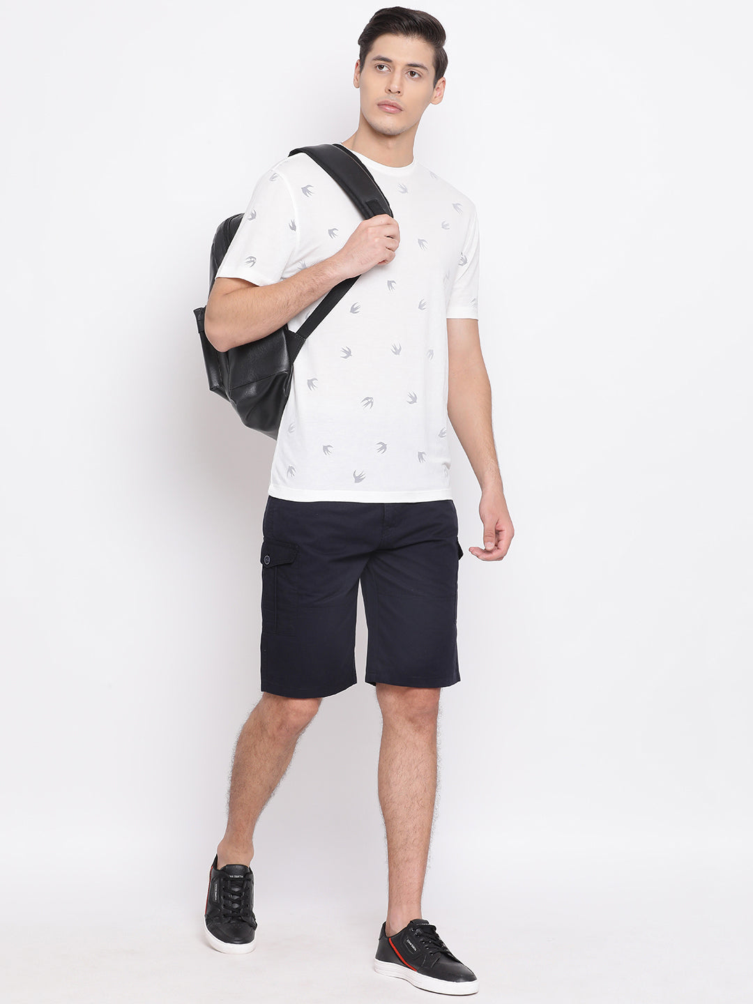 White Printed T-shirt - Men T-Shirts