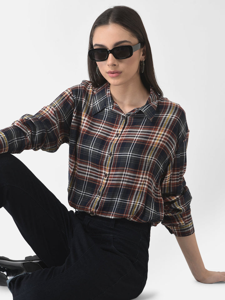  Checkered Crop Top