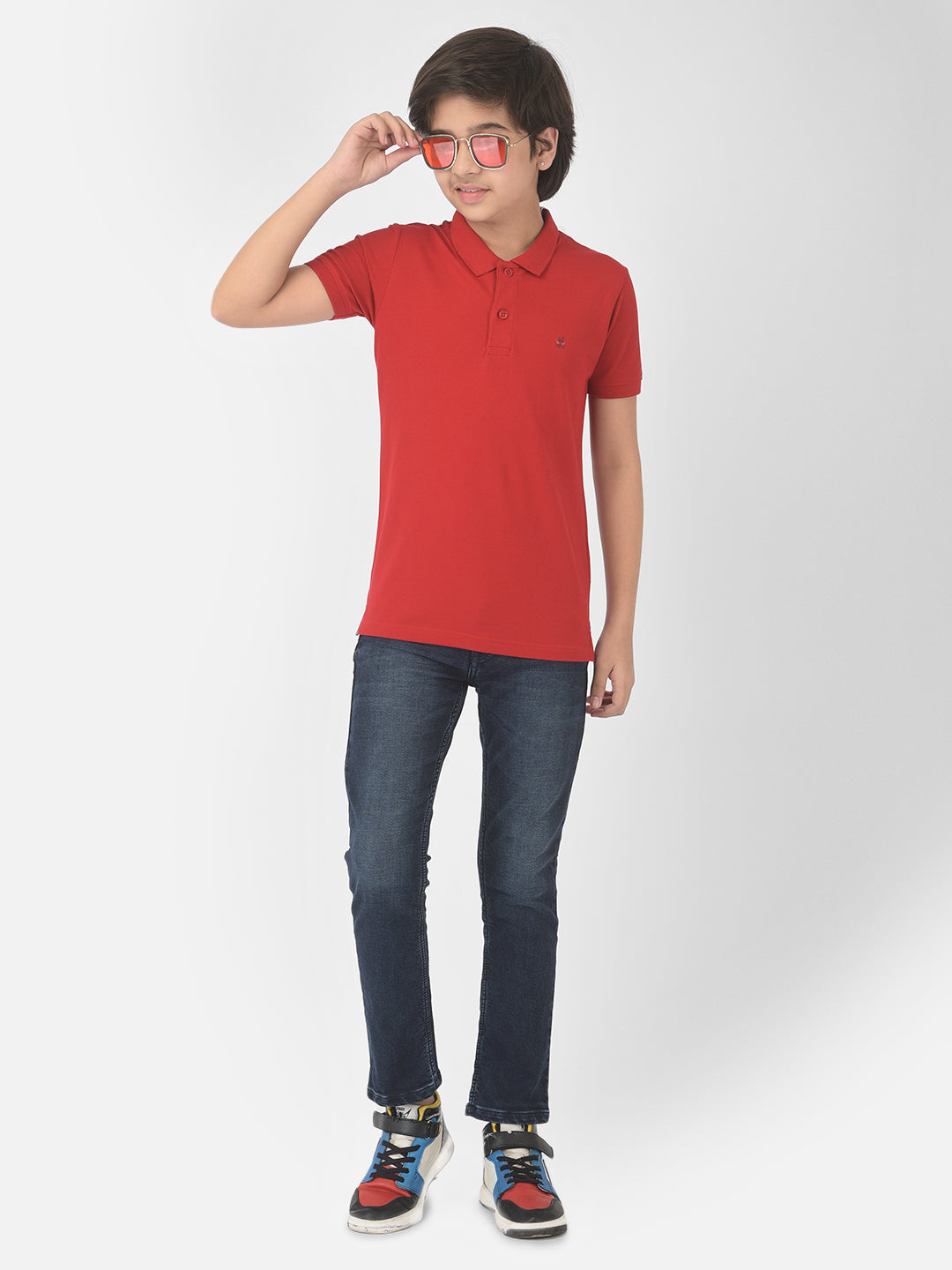 Red Polo T-shirt - Boys T-Shirts