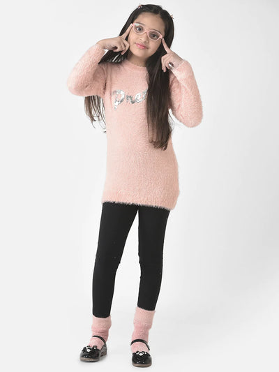 Pink Sweet Sequence Sweater