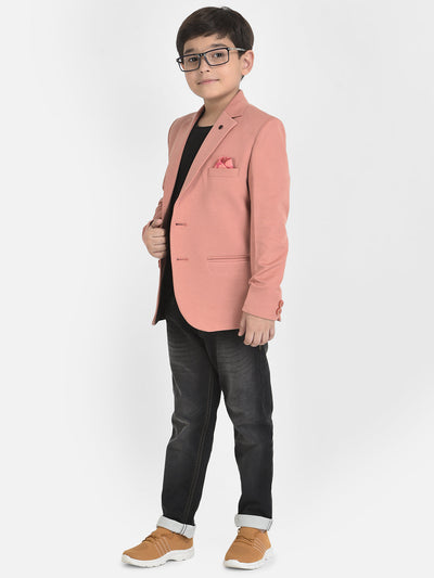 Pink Blazer with 3 Pocket Styling