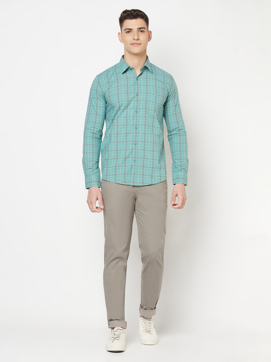 Green Shepherd Checked Shirt - Men Shirts