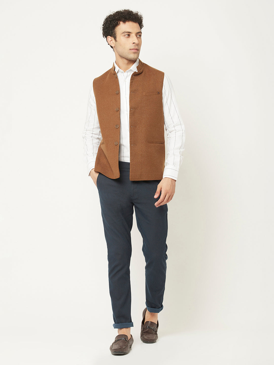  Waistcoat in Brown Tone