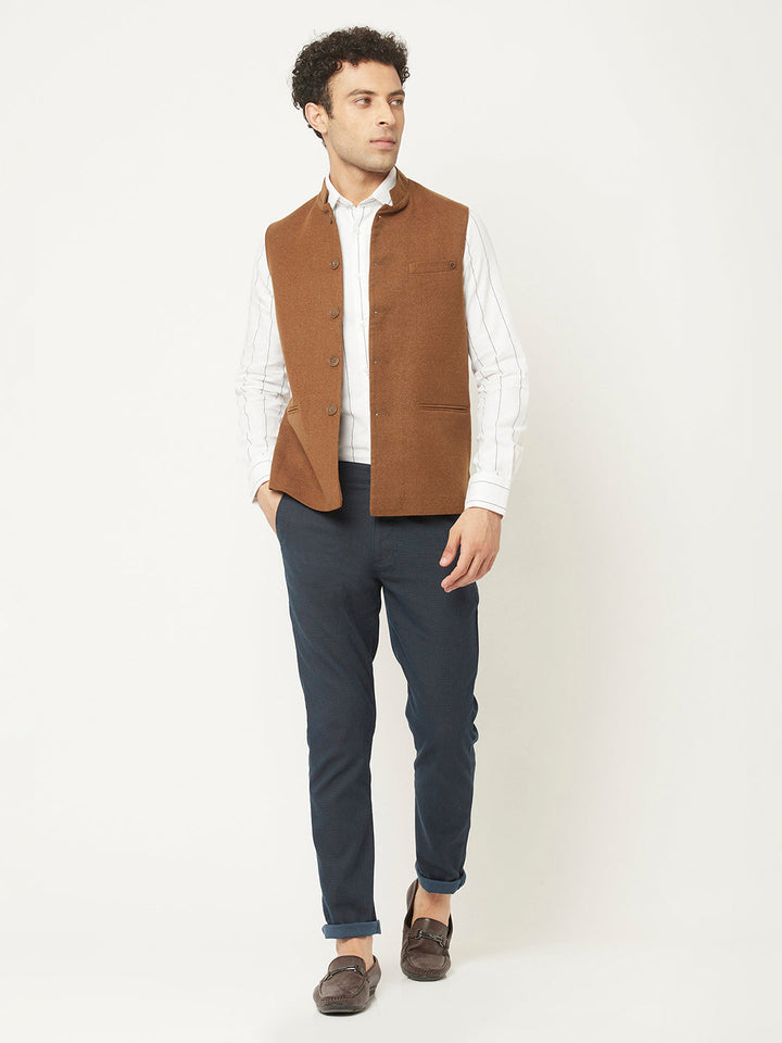  Waistcoat in Brown Tone