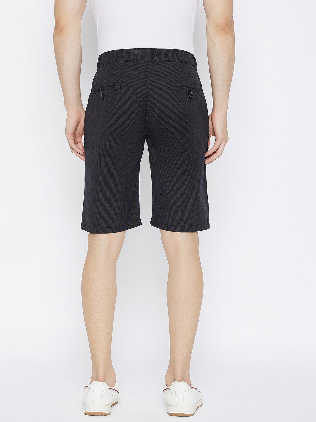 Black Slim Fit Shorts - Men Shorts