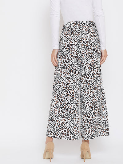 Printed Flared Pants - Women Trousers