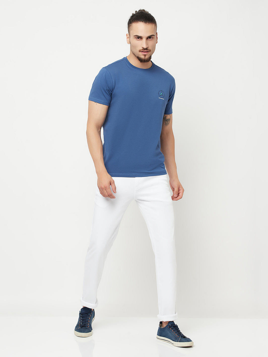 White Casual Trousers - Men Trousers