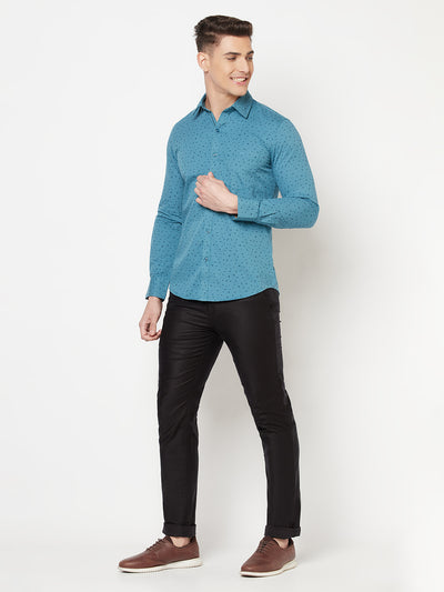 Blue Floral Shirt - Men Shirts