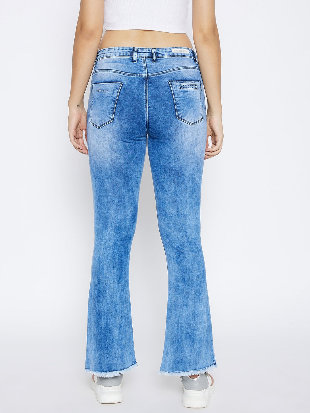 Blue Bootcut Jeans - Women Jeans