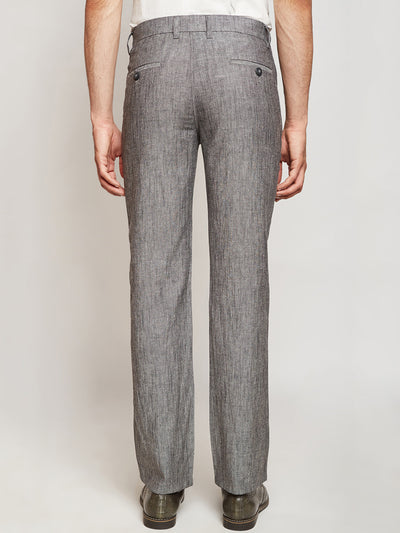 Grey Slim Fit Trousers - Men Trousers