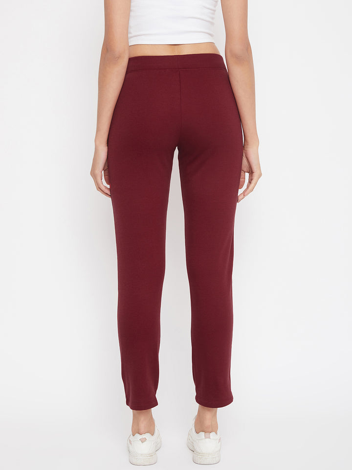 Maroon Track Pants - Women Track Pants