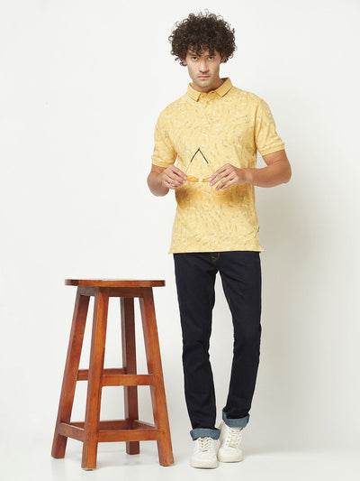  Yellow Abstract T-Shirt