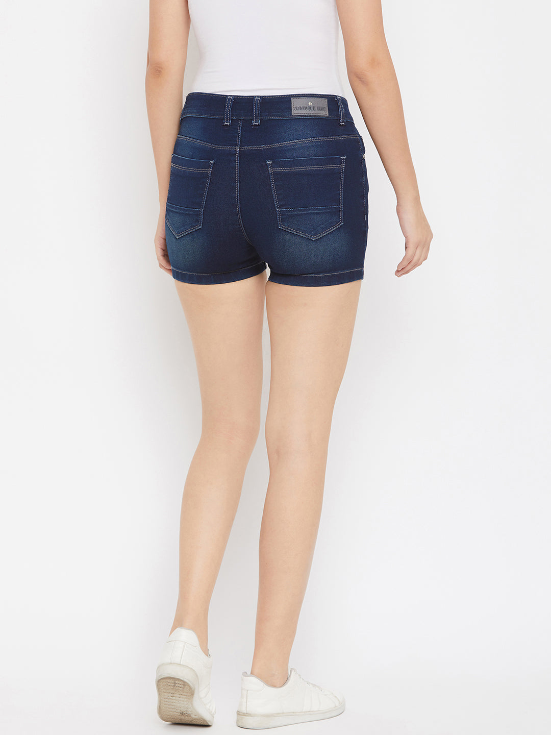 Blue Denim Shorts - Women Shorts