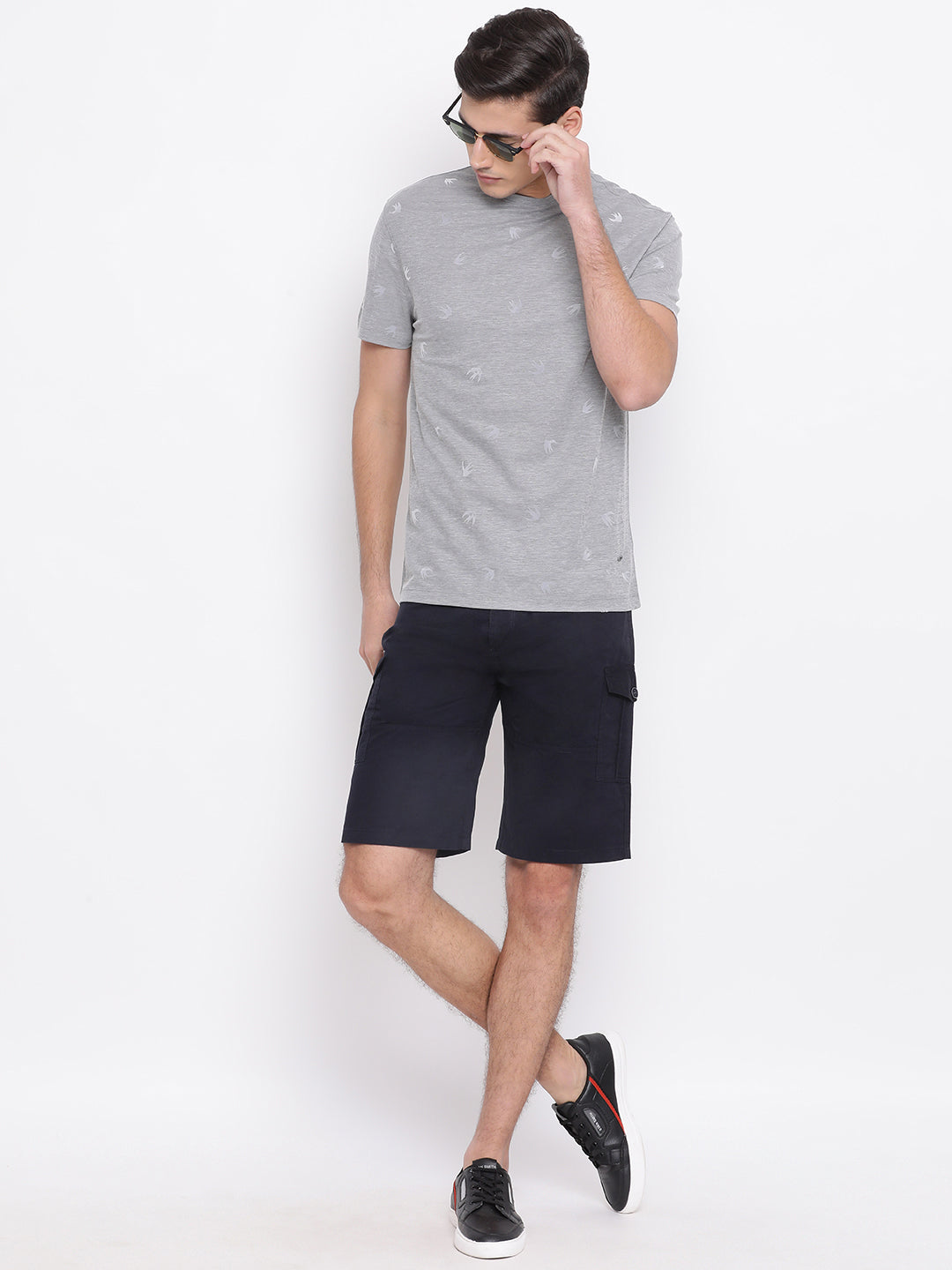 Grey Printed T-shirt - Men T-Shirts