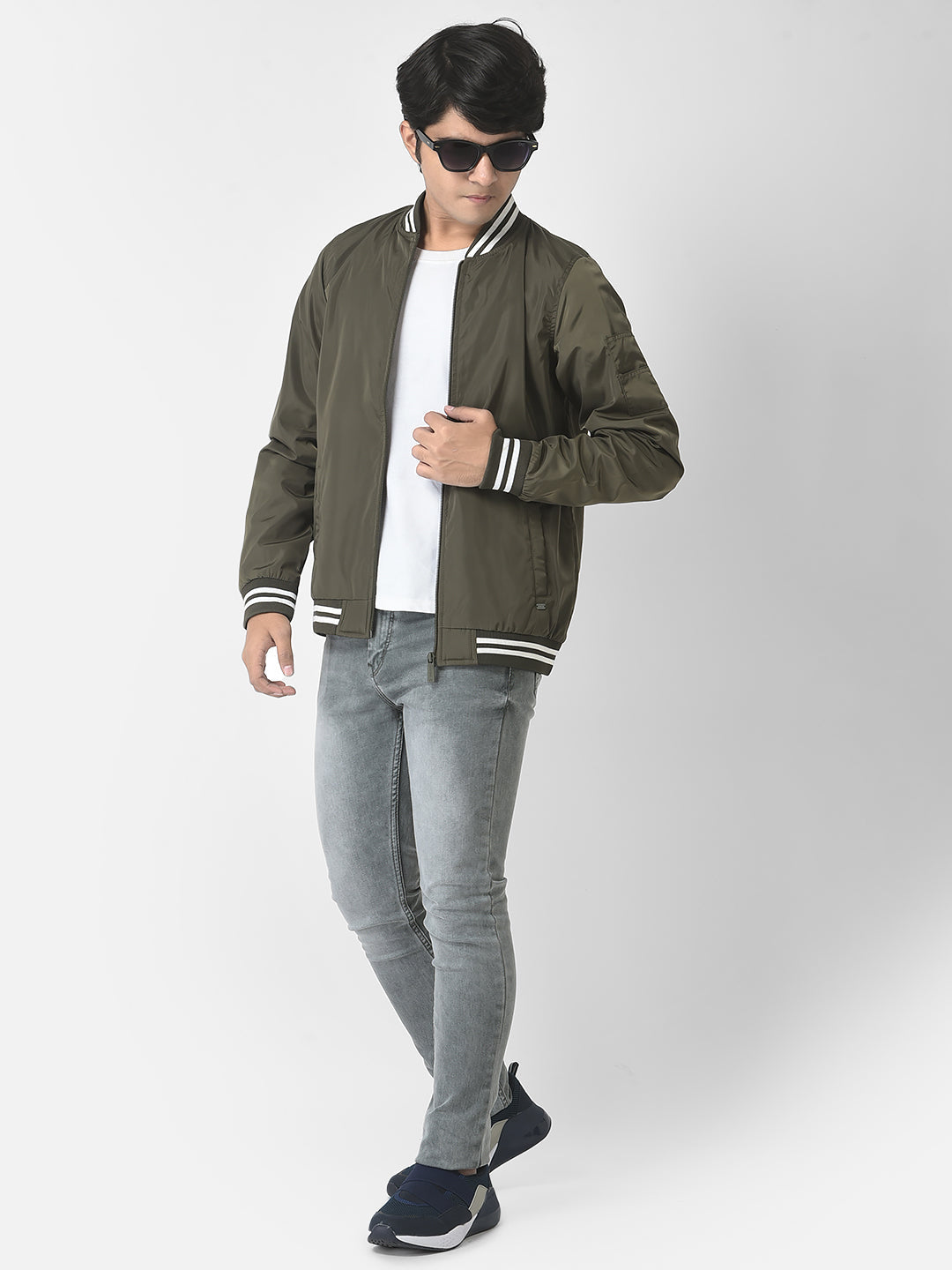  Olive Bomber Jacket