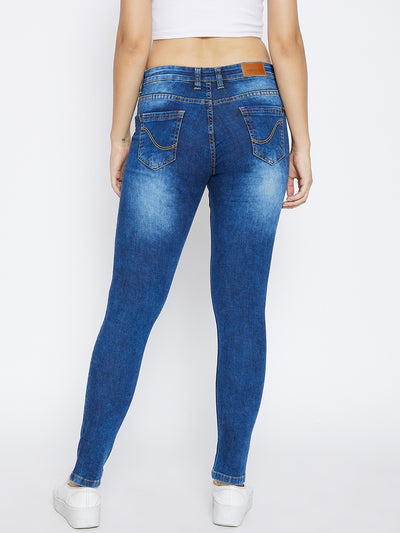 Blue Super Skinny Fit Jeans - Women Jeans