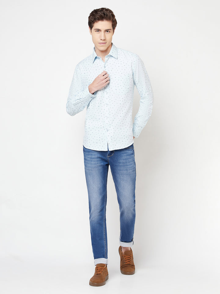 Blue Light Fade Jeans - Men Jeans