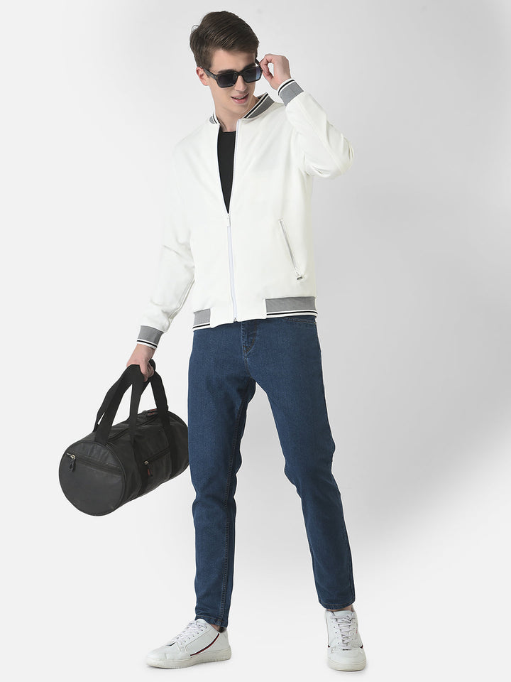  White Bomber Jacket